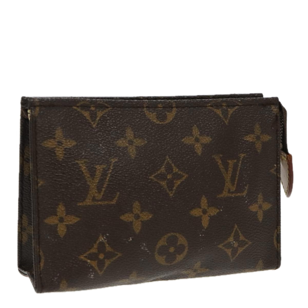 LOUIS VUITTON Monogram Poche Toilette 15 Pouch M47546 LV Auth 97220