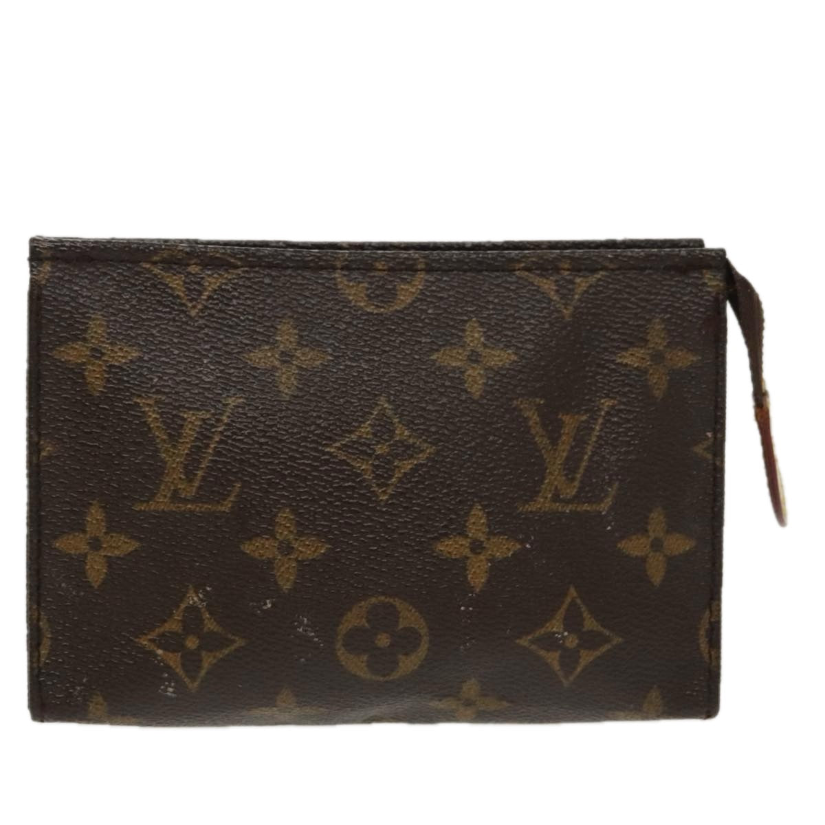 LOUIS VUITTON Monogram Poche Toilette 15 Pouch M47546 LV Auth 97220