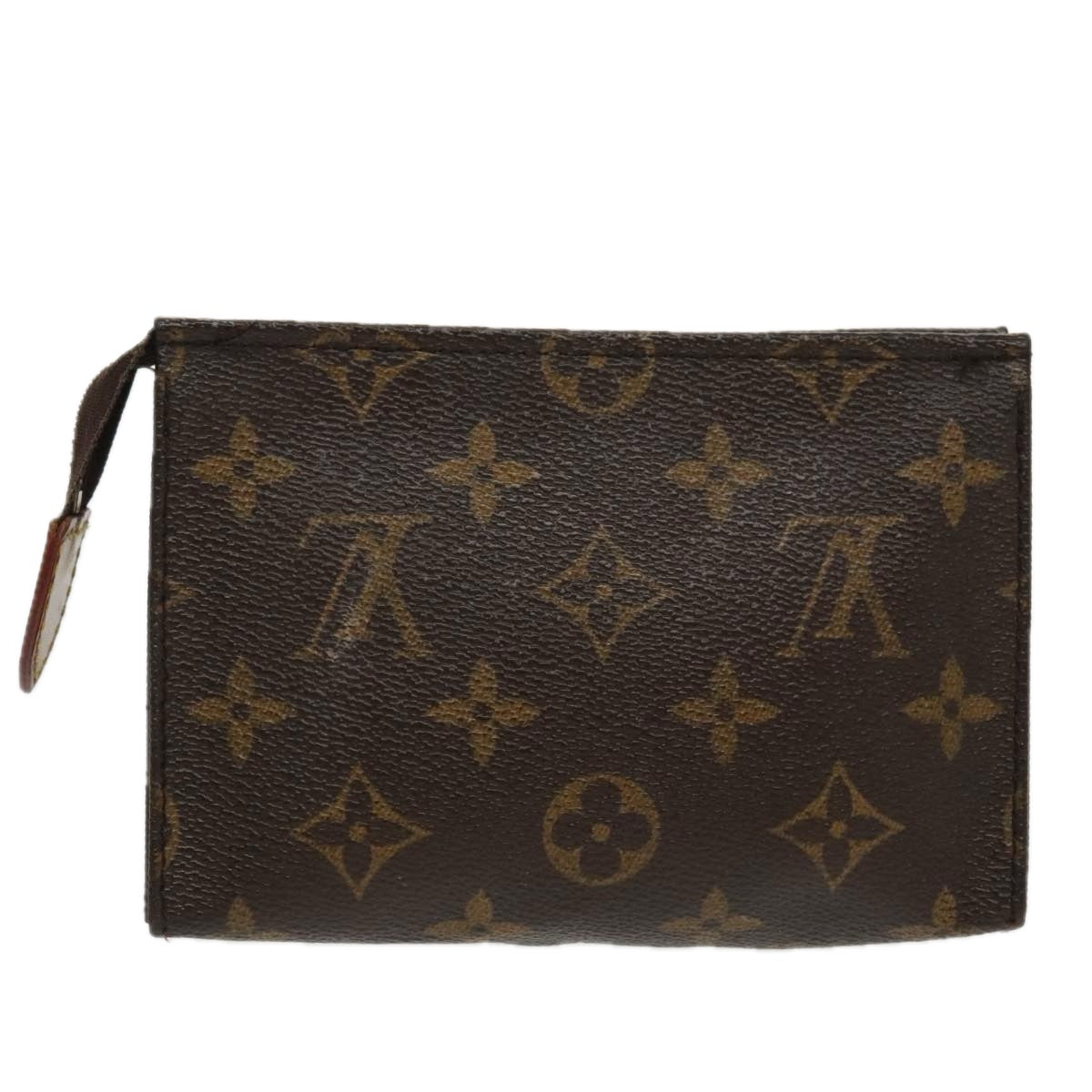 LOUIS VUITTON Monogram Poche Toilette 15 Pouch M47546 LV Auth 97220