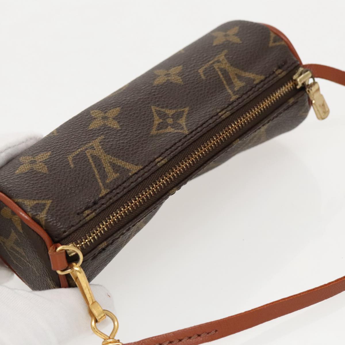 LOUIS VUITTON Monogram Papillon Pouch Pouch LV Auth 97246