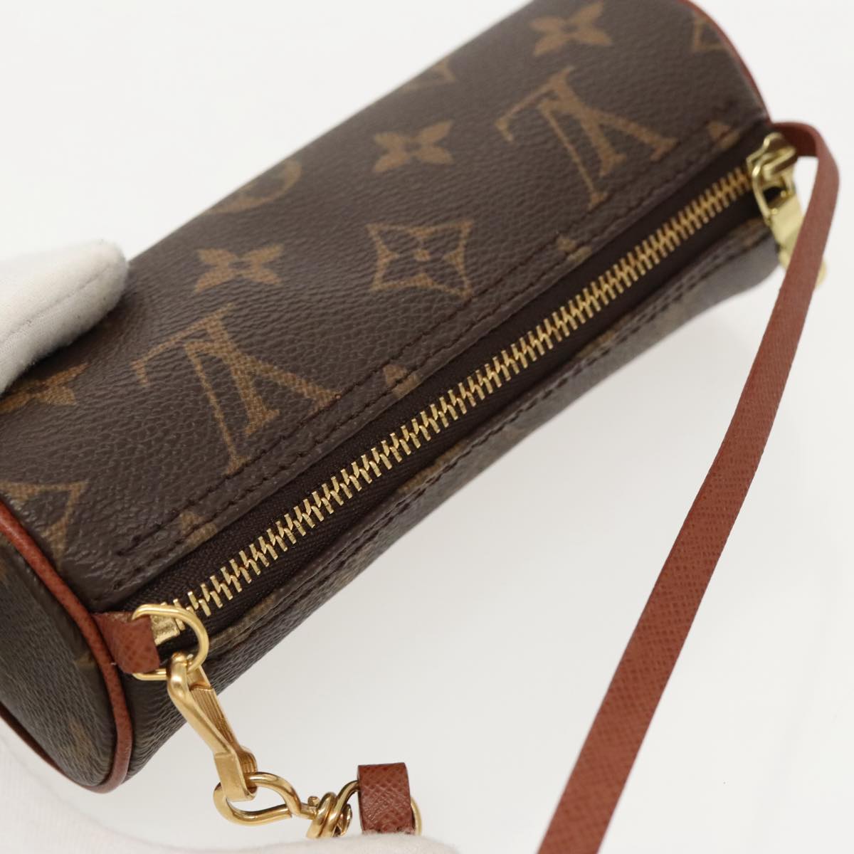 LOUIS VUITTON Monogram Papillon Pouch Pouch LV Auth 97256