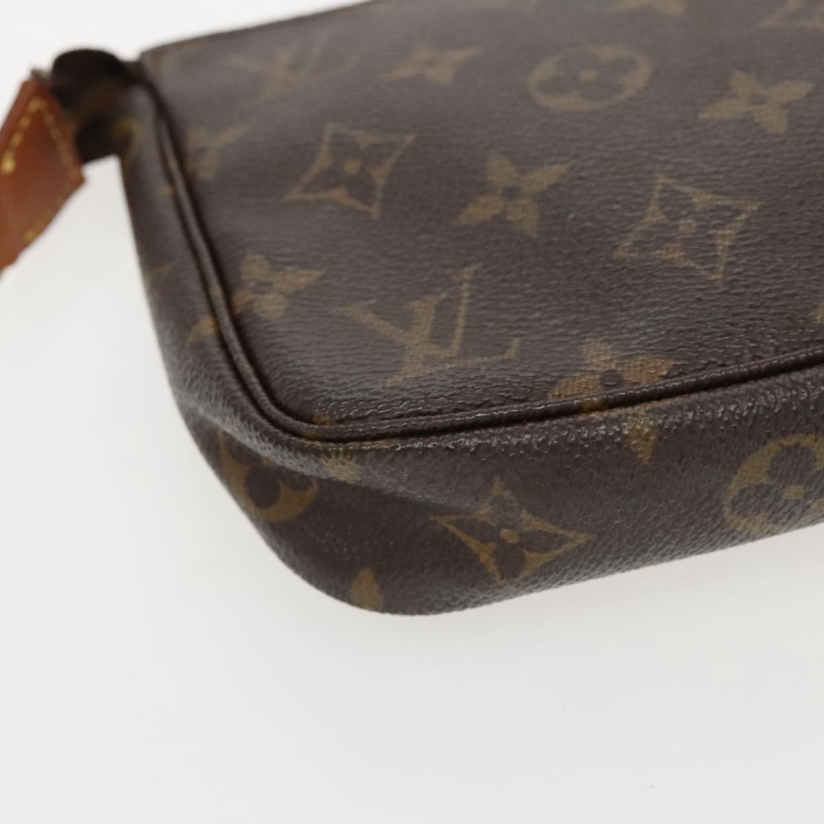 LOUIS VUITTON Monogram Pochette Accessoires Pouch M51980 LV Auth 97268