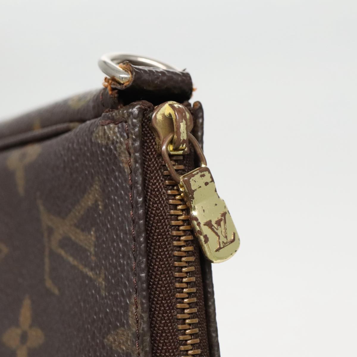 LOUIS VUITTON Monogram Pochette Accessoires Pouch M51980 LV Auth 97268