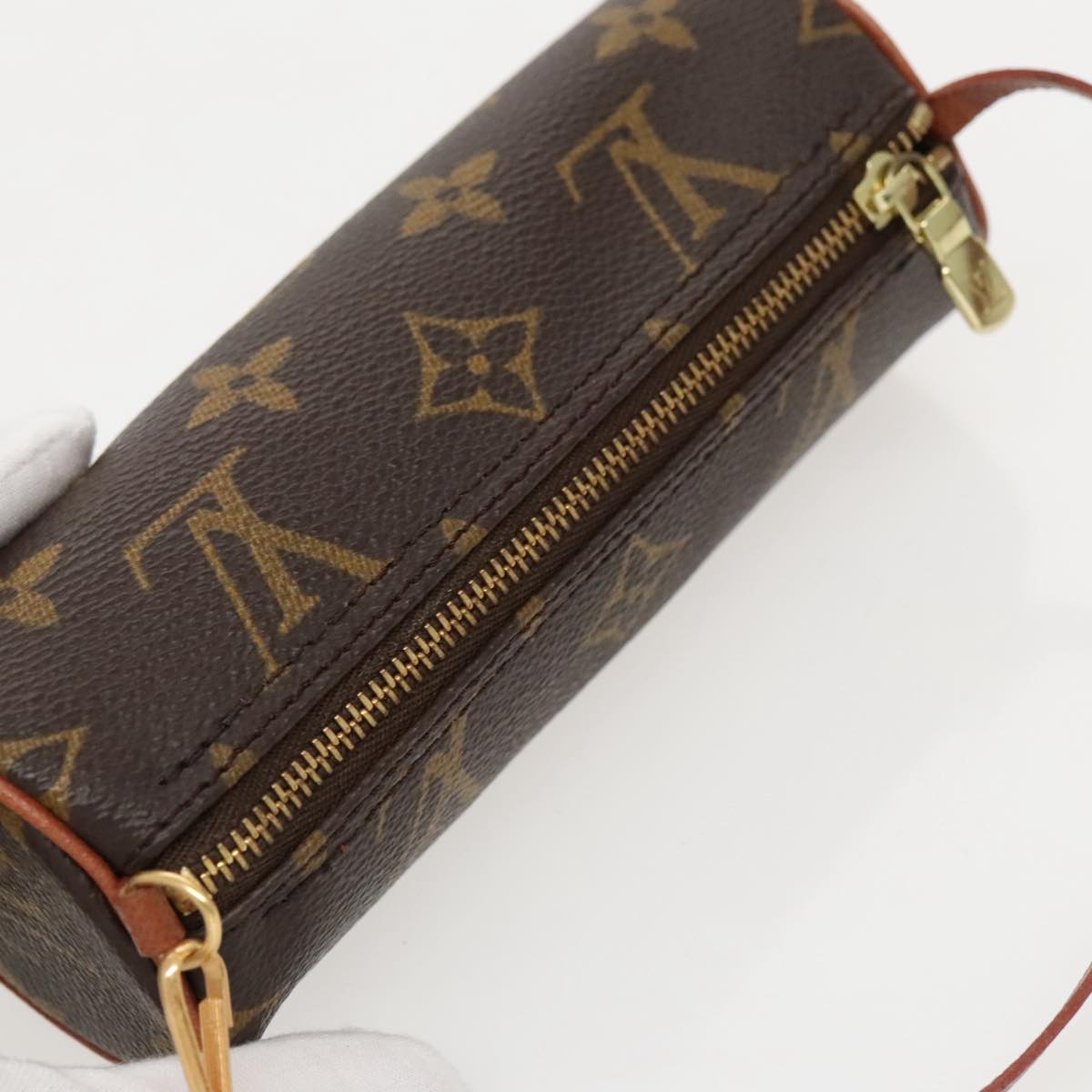 LOUIS VUITTON Monogram Papillon Pouch Pouch LV Auth 97298