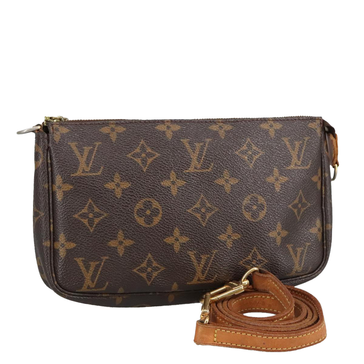 LOUIS VUITTON Monogram Pochette Accessoires Pouch M51980 LV Auth 97330