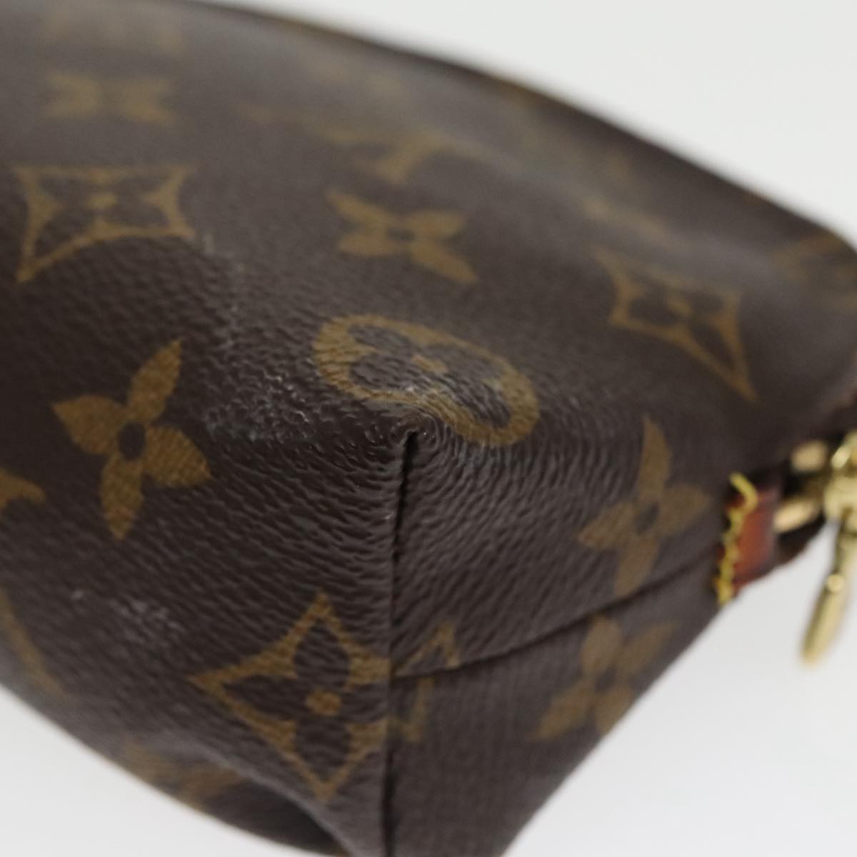 LOUIS VUITTON Monogram Pochette Cosmetic PM Cosmetic Pouch M47515 LV Auth 97333