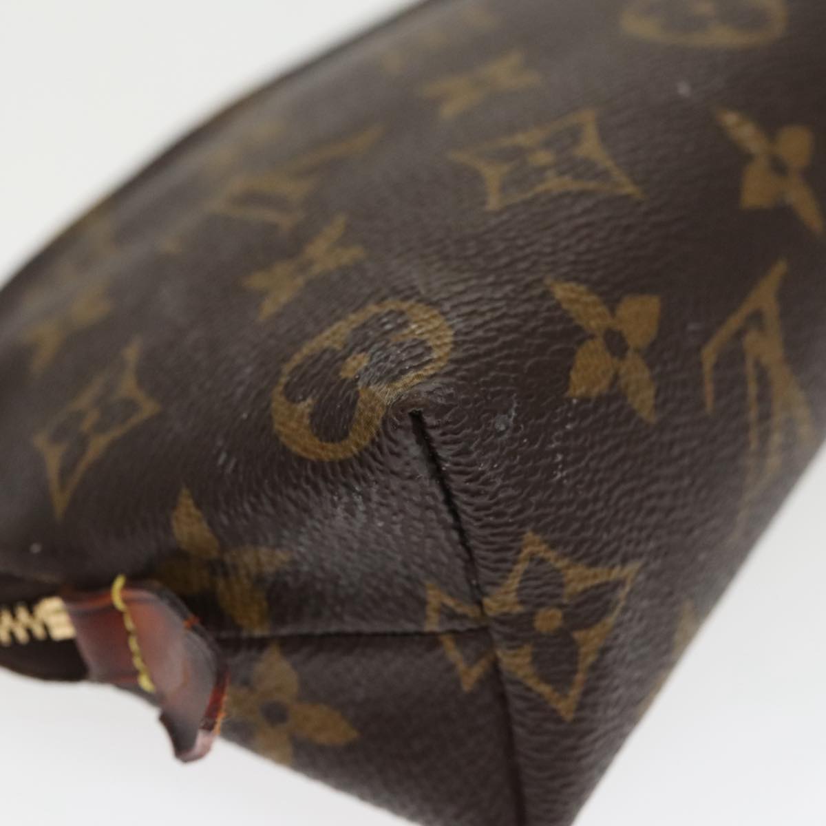 LOUIS VUITTON Monogram Pochette Cosmetic PM Cosmetic Pouch M47515 LV Auth 97333