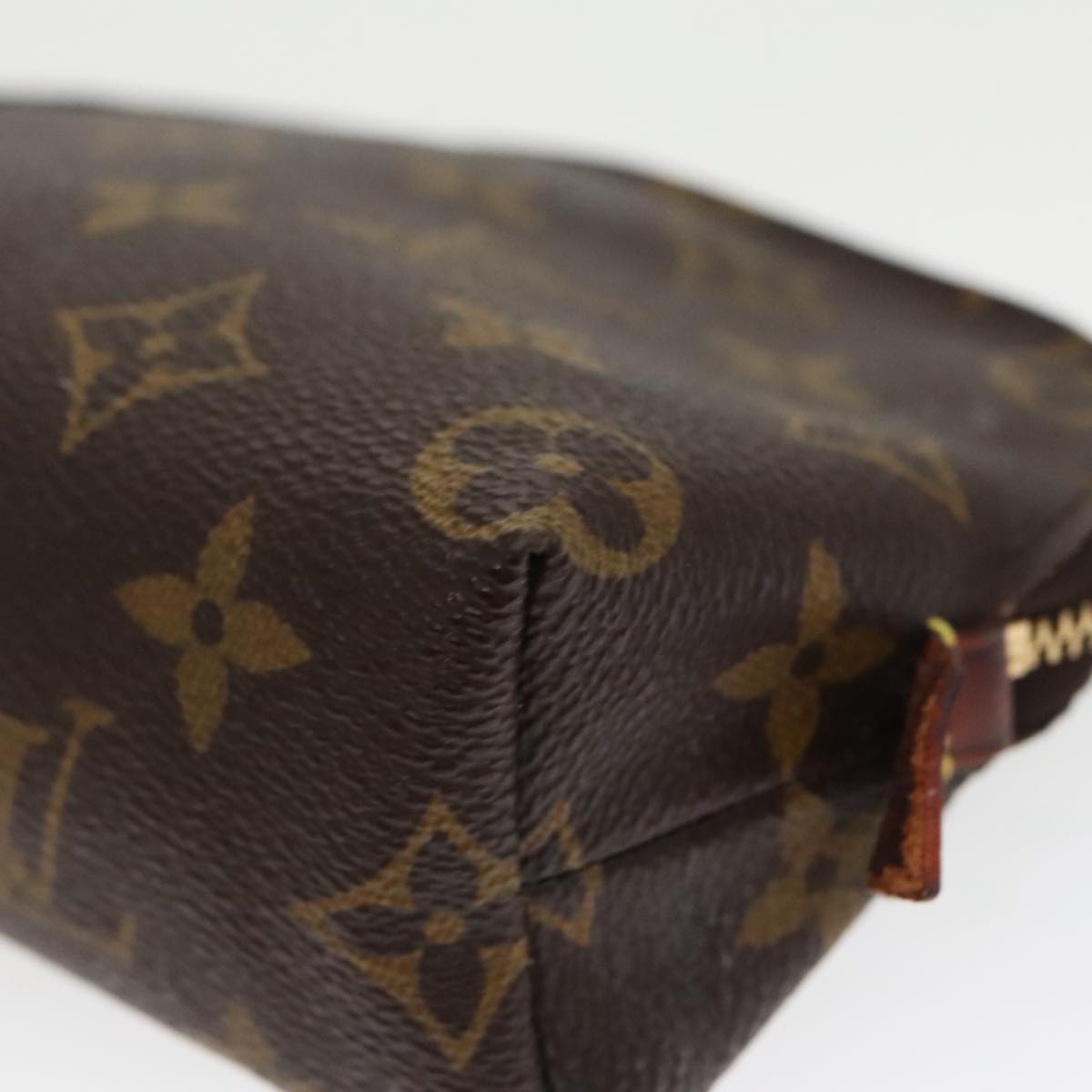 LOUIS VUITTON Monogram Pochette Cosmetic PM Cosmetic Pouch M47515 LV Auth 97333