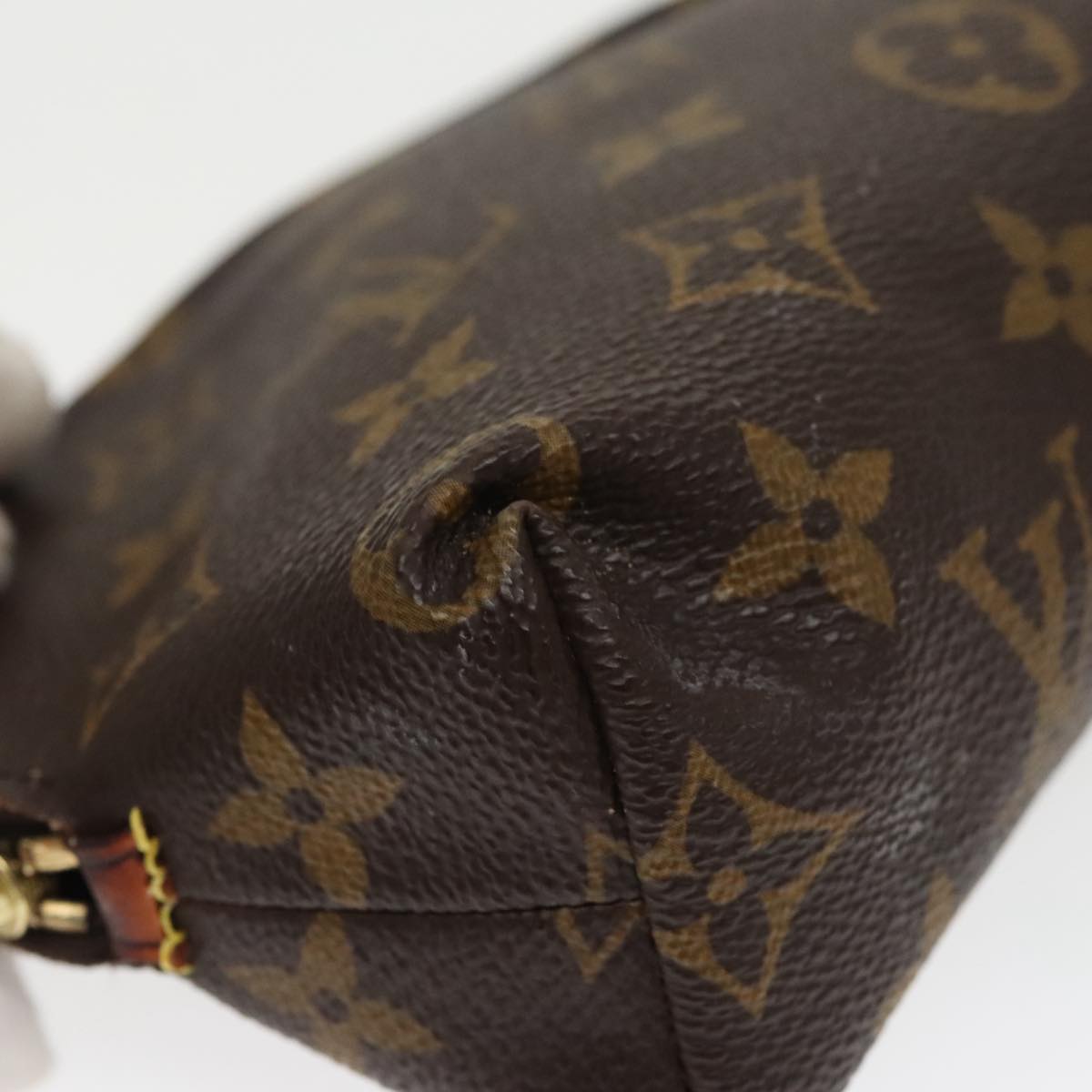 LOUIS VUITTON Monogram Pochette Cosmetic PM Cosmetic Pouch M47515 LV Auth 97333