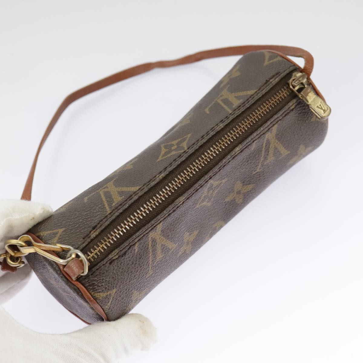 LOUIS VUITTON Monogram Papillon Pouch LV Auth 97334