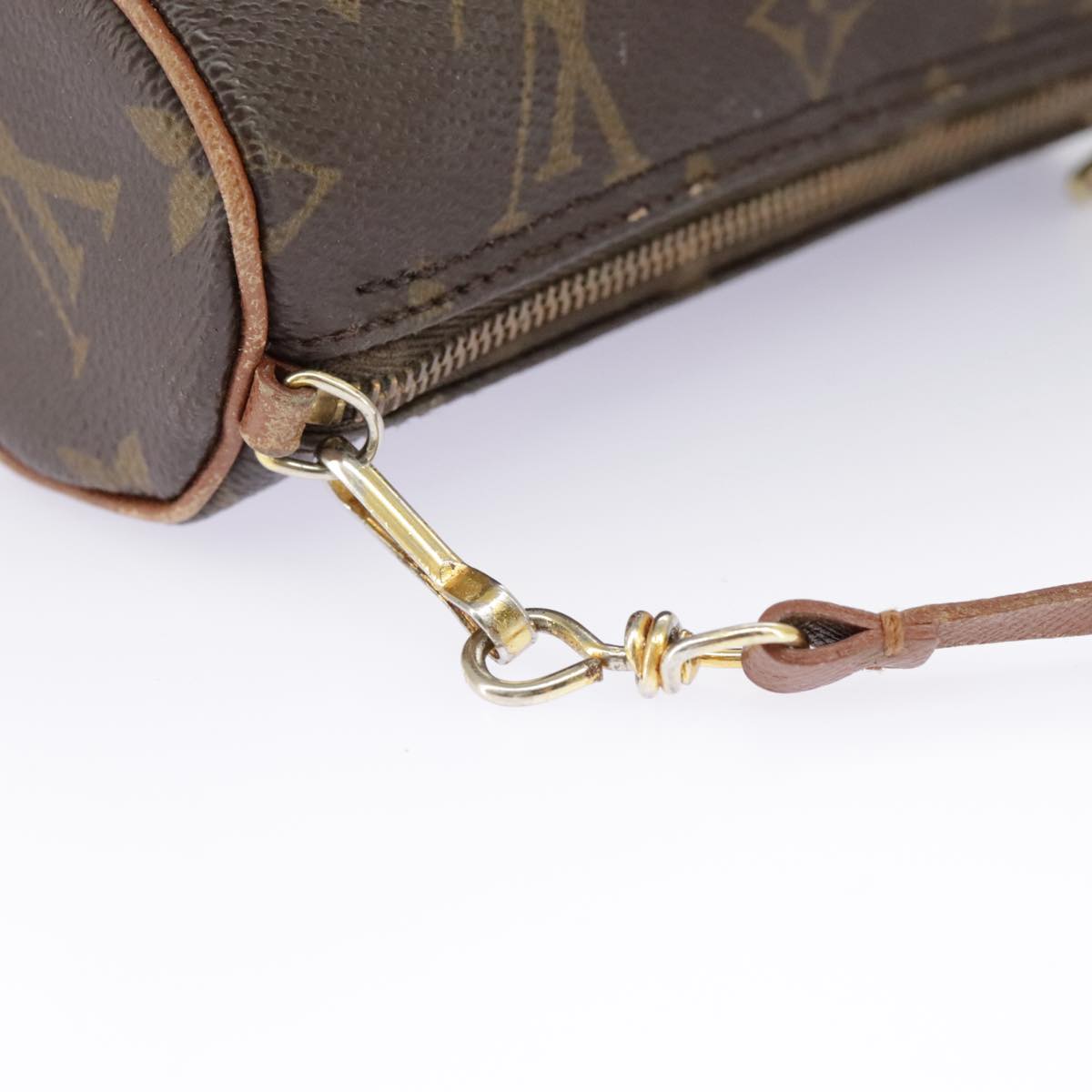 LOUIS VUITTON Monogram Papillon Pouch LV Auth 97336