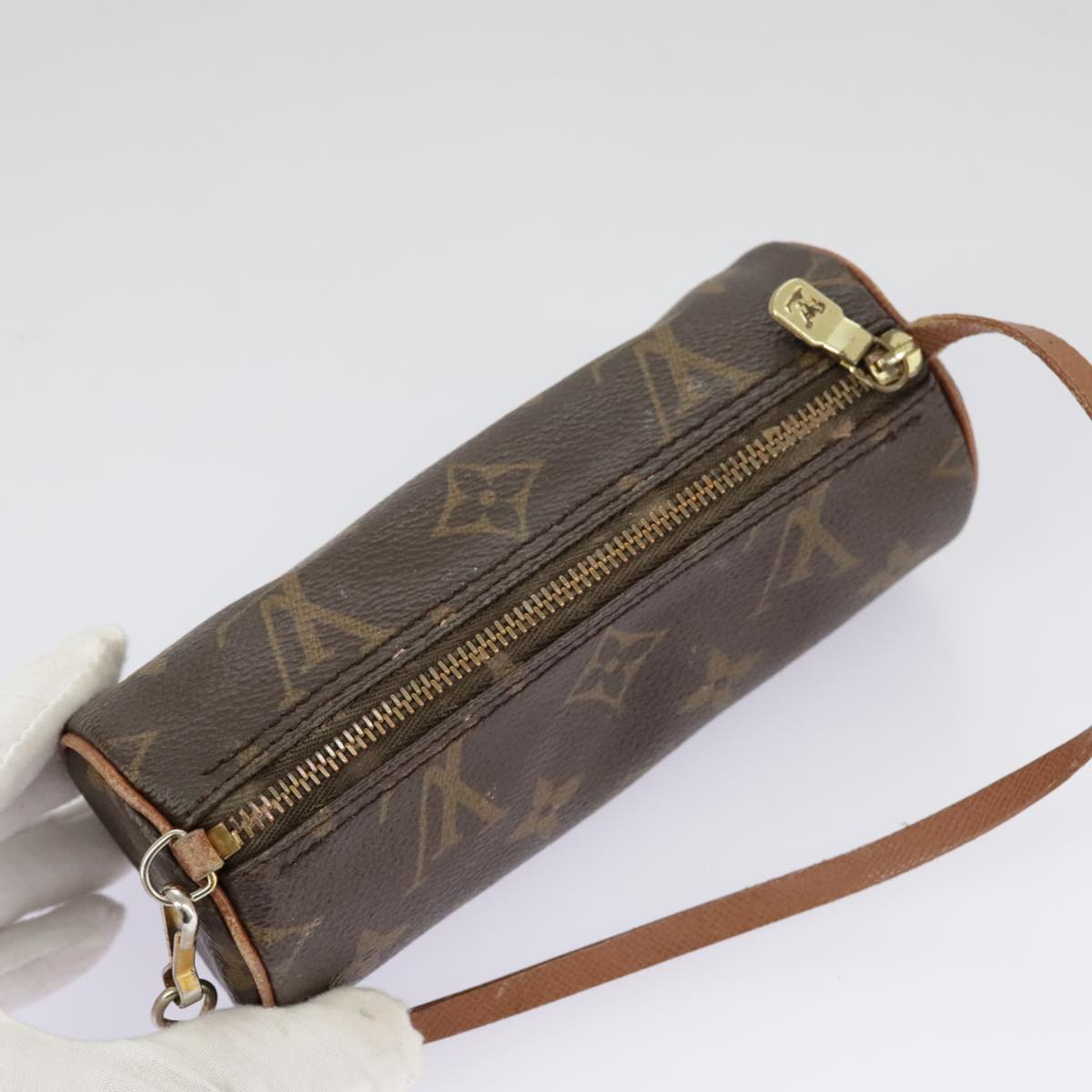 LOUIS VUITTON Monogram Papillon Pouch LV Auth 97336