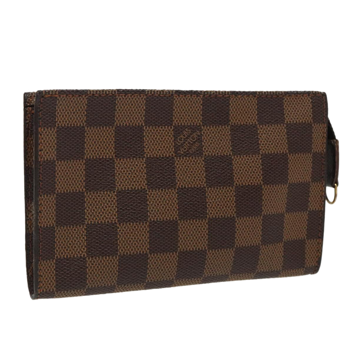 LOUIS VUITTON Damier Ebene Marais Pouch Pouch LV Auth 97338