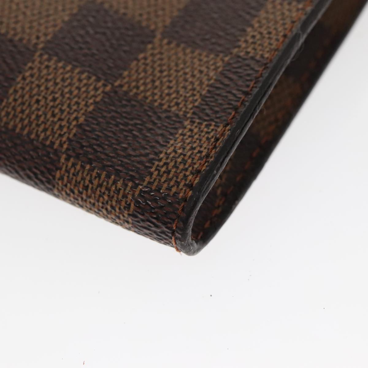 LOUIS VUITTON Damier Ebene Marais Pouch Pouch LV Auth 97338