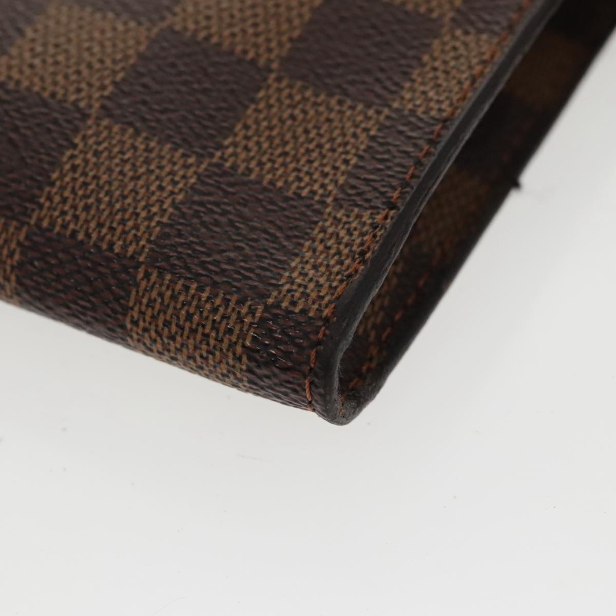 LOUIS VUITTON Damier Ebene Marais Pouch Pouch LV Auth 97338