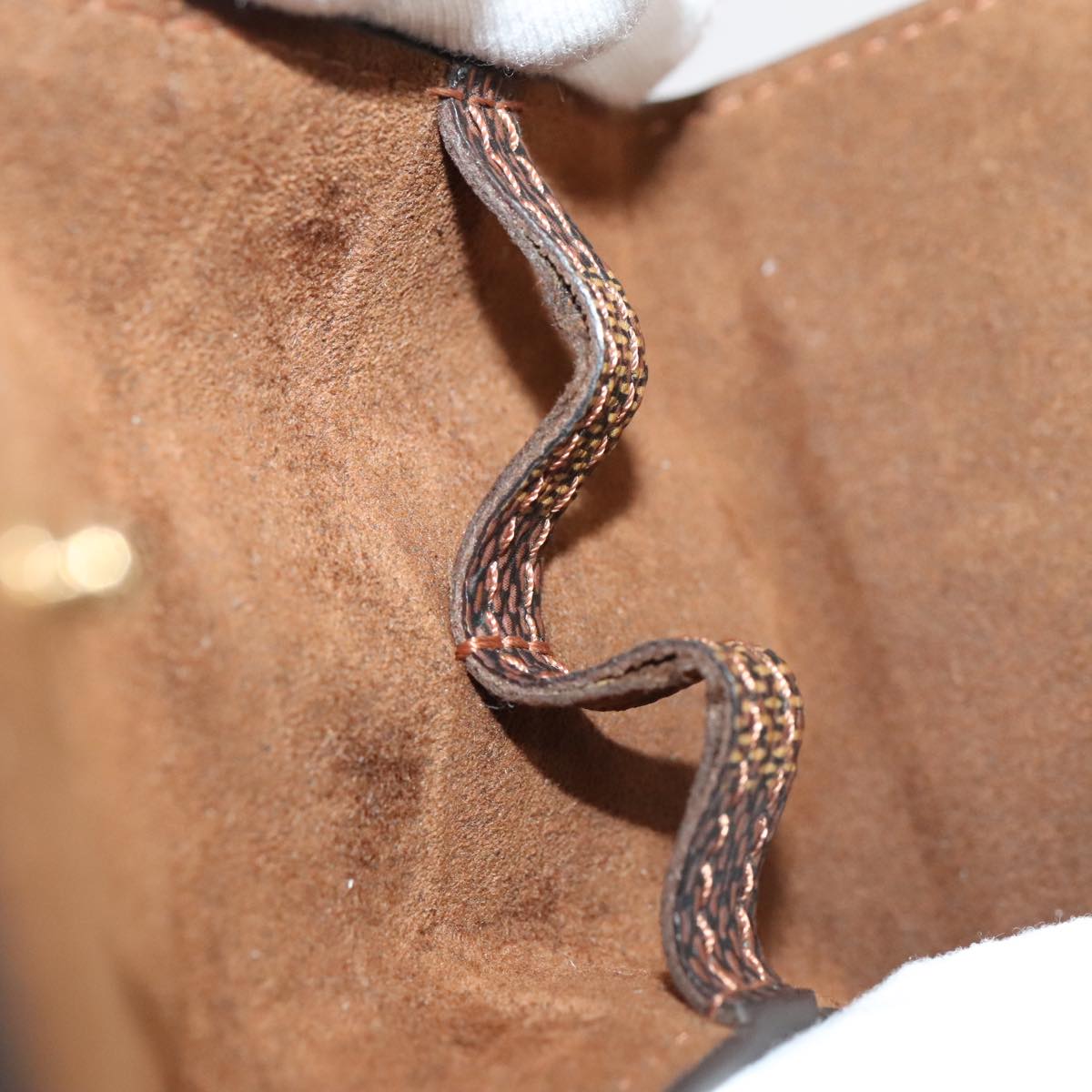 LOUIS VUITTON Damier Cuffs Buttons De Manchette Senior Tulle M65737 Auth 97339V