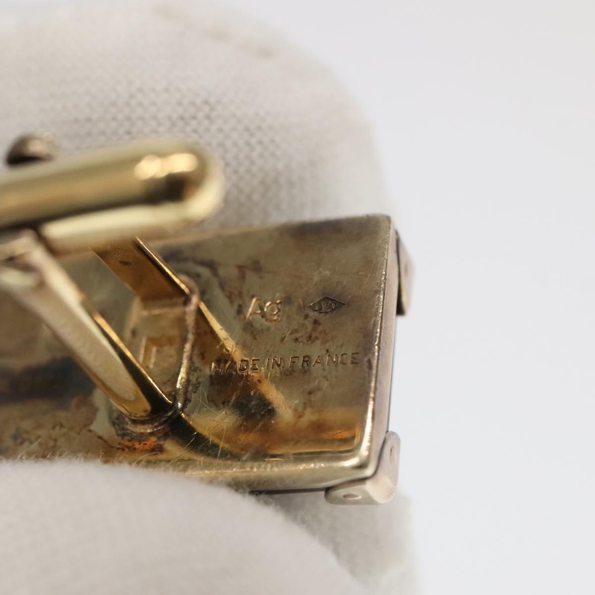 LOUIS VUITTON Damier Cuffs Buttons De Manchette Senior Tulle M65737 Auth 97339V