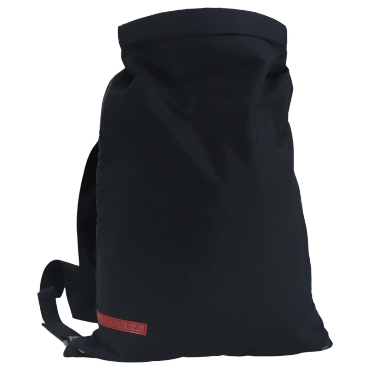 PRADA Sports Backpack Nylon Black Silver Auth 97623