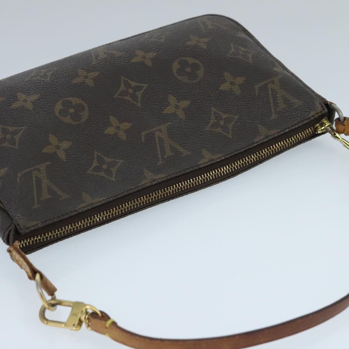 LOUIS VUITTON Monogram Pochette Accessoires Pouch M51980 LV Auth 97653