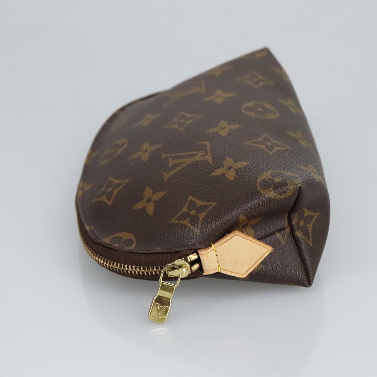 LOUIS VUITTON Monogram Pochette Cosmetic PM Cosmetic Pouch M47515 LV Auth 97655