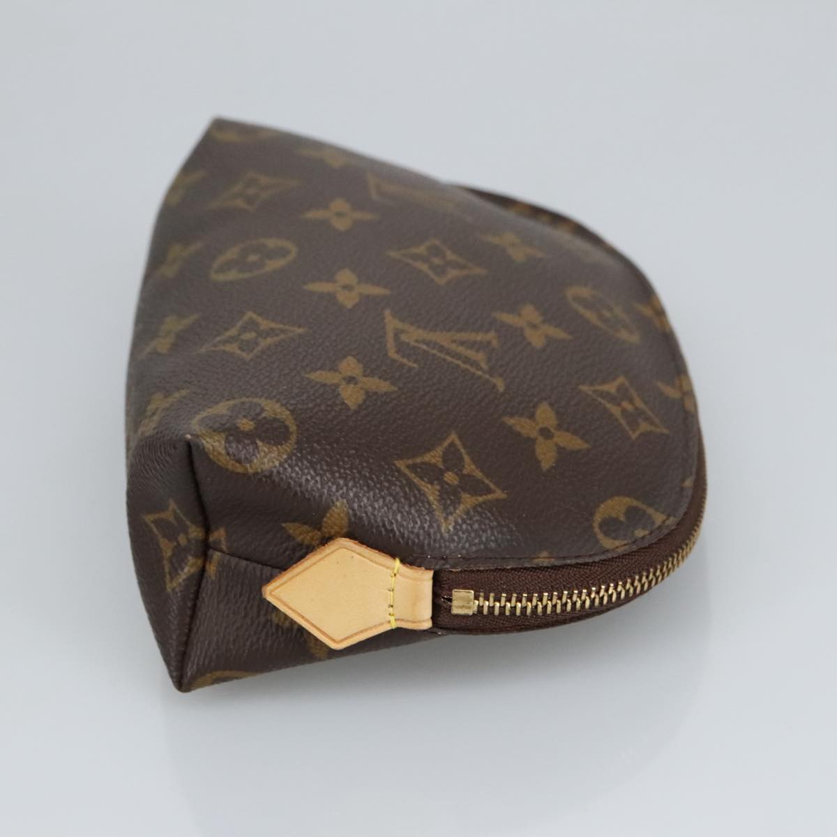 LOUIS VUITTON Monogram Pochette Cosmetic PM Cosmetic Pouch M47515 LV Auth 97655