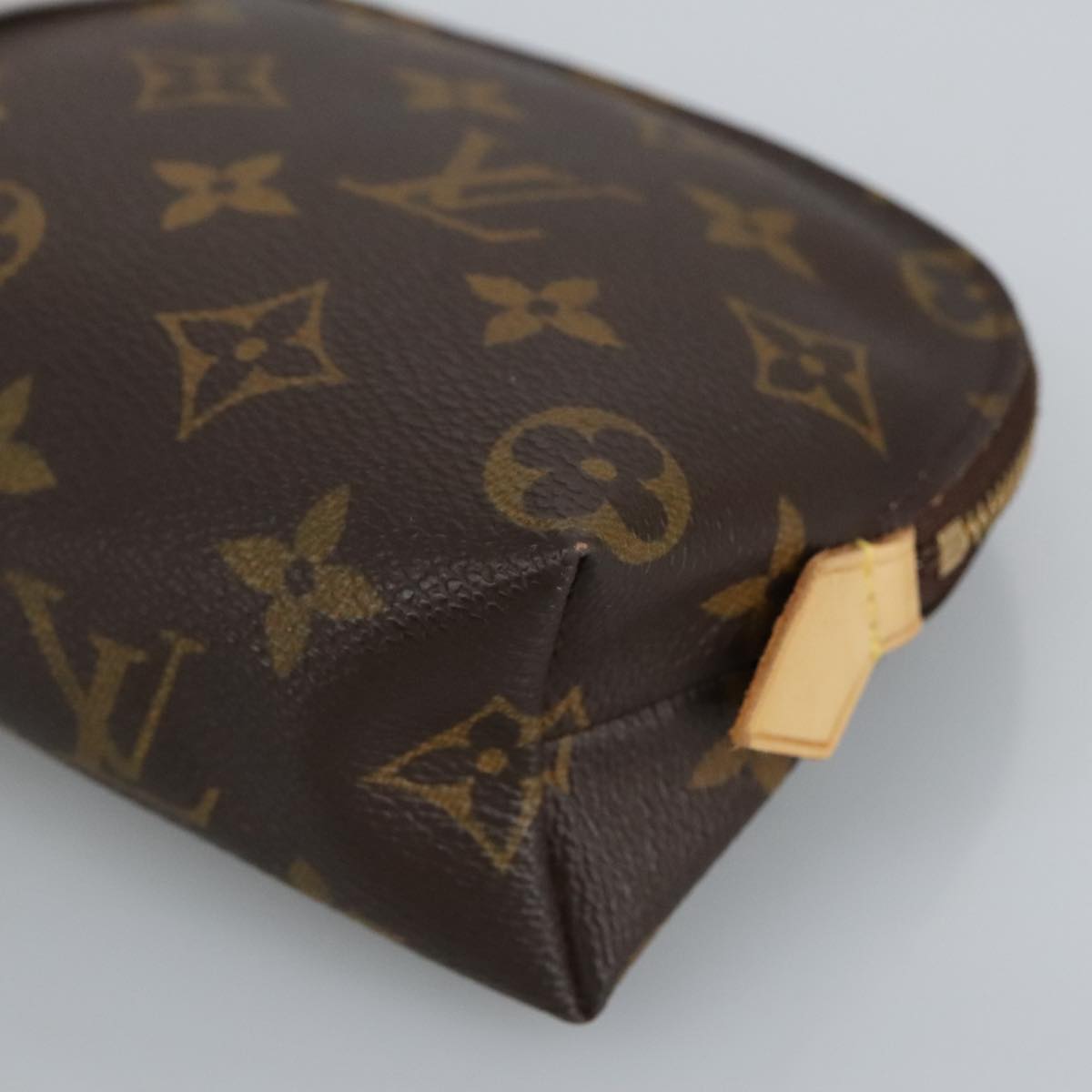 LOUIS VUITTON Monogram Pochette Cosmetic PM Cosmetic Pouch M47515 LV Auth 97655