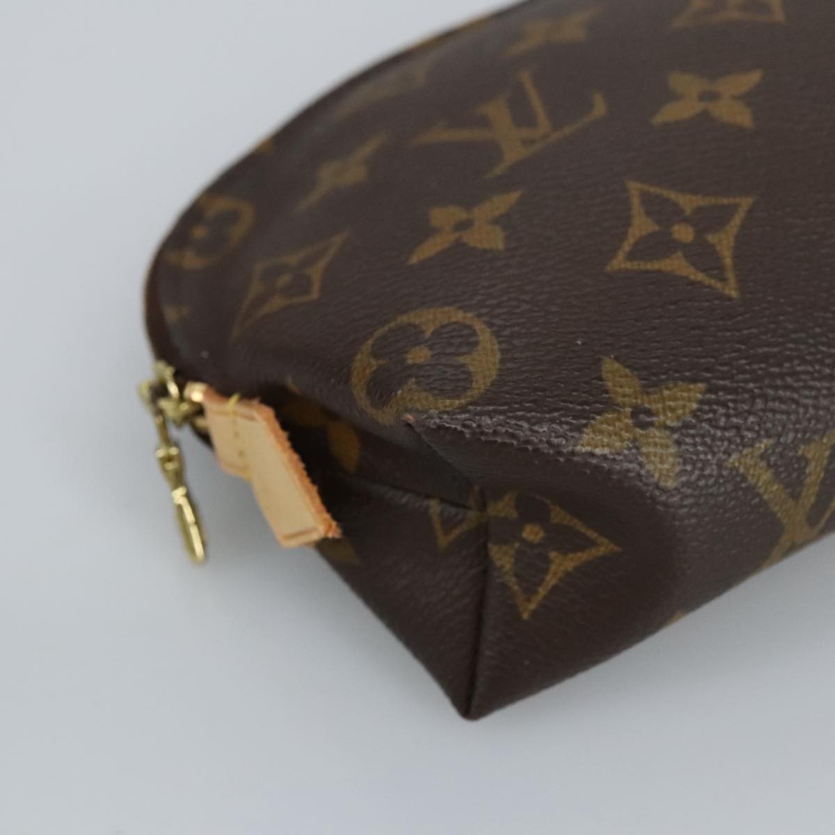 LOUIS VUITTON Monogram Pochette Cosmetic PM Cosmetic Pouch M47515 LV Auth 97655