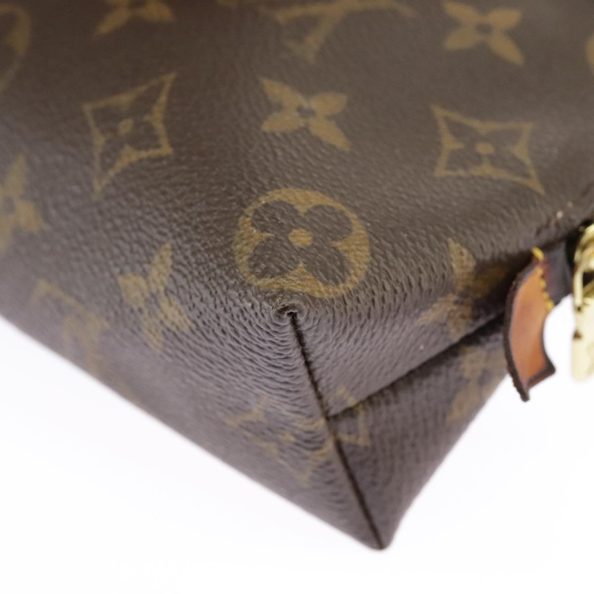 LOUIS VUITTON Monogram Pochette Cosmetic PM Cosmetic Pouch M47515 LV Auth 97745