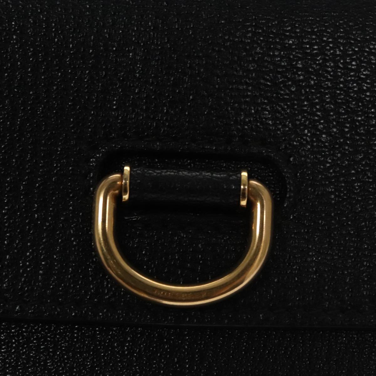 BURBERRY Shoulder Bag Leather Black Auth 97782