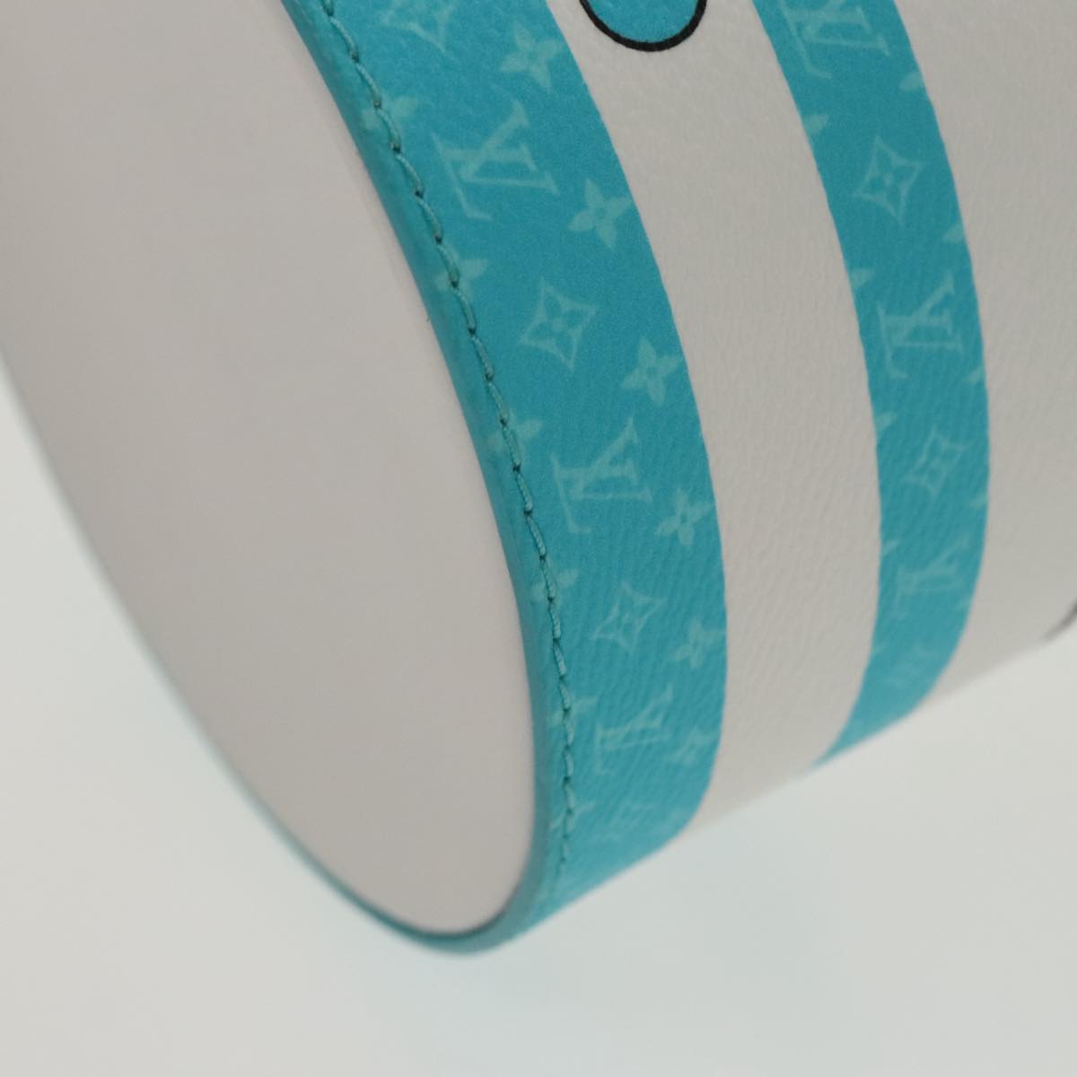 LOUIS VUITTON Monogram Painted Can Hand Bag PVC 2way Blue M81597 LV Auth 97849SM