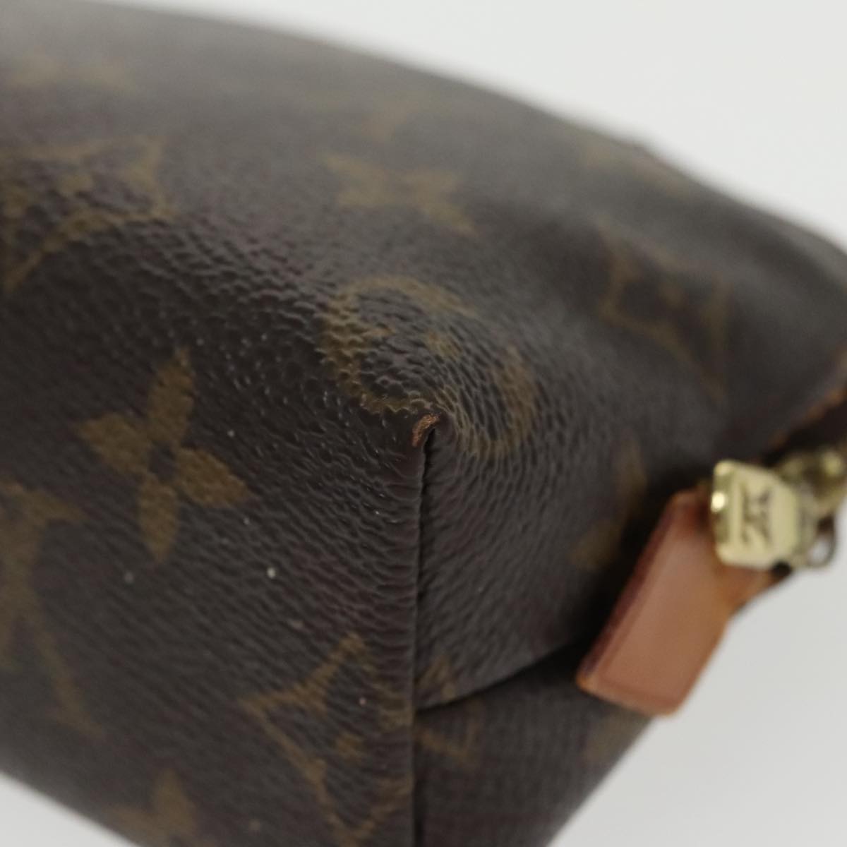 LOUIS VUITTON Monogram Pochette Cosmetic PM Cosmetic Pouch M47515 LV Auth 97884