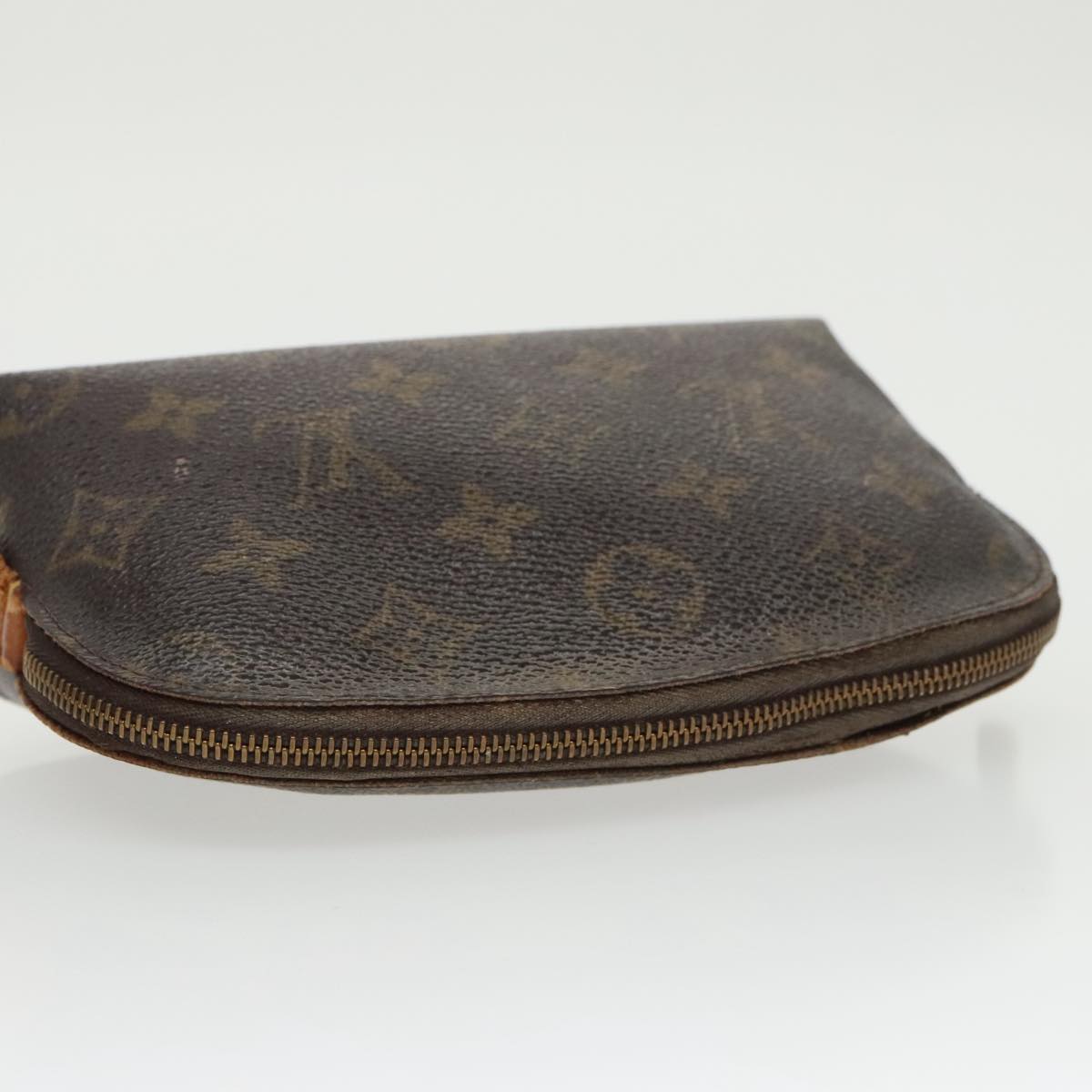 LOUIS VUITTON Monogram Pochette Cosmetic PM Cosmetic Pouch M47515 LV Auth 97884