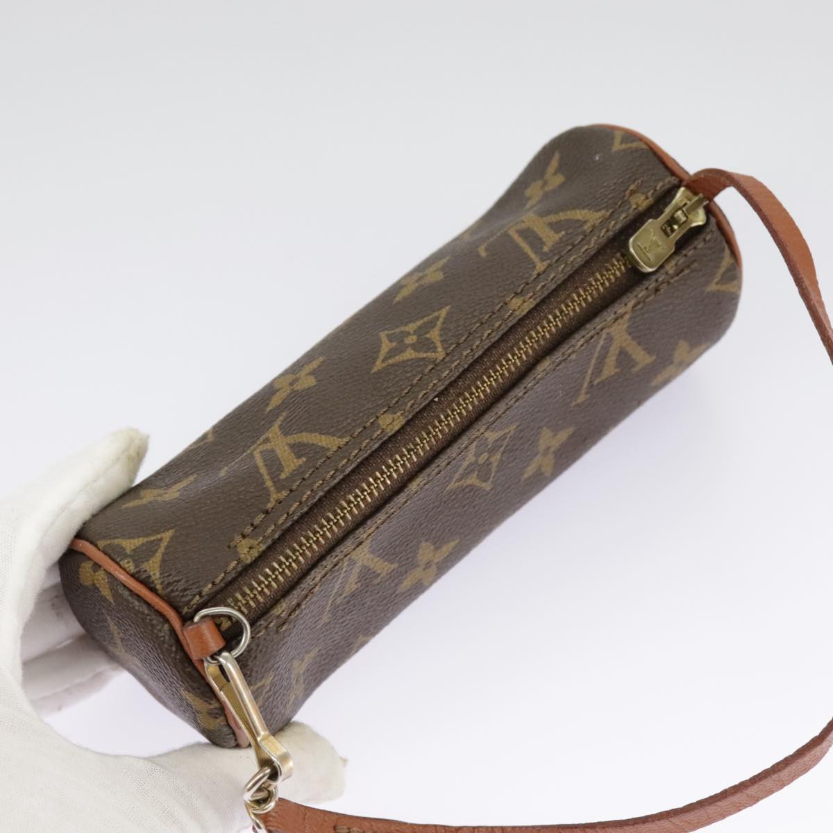 LOUIS VUITTON Monogram Papillon Pouch LV Auth 97892