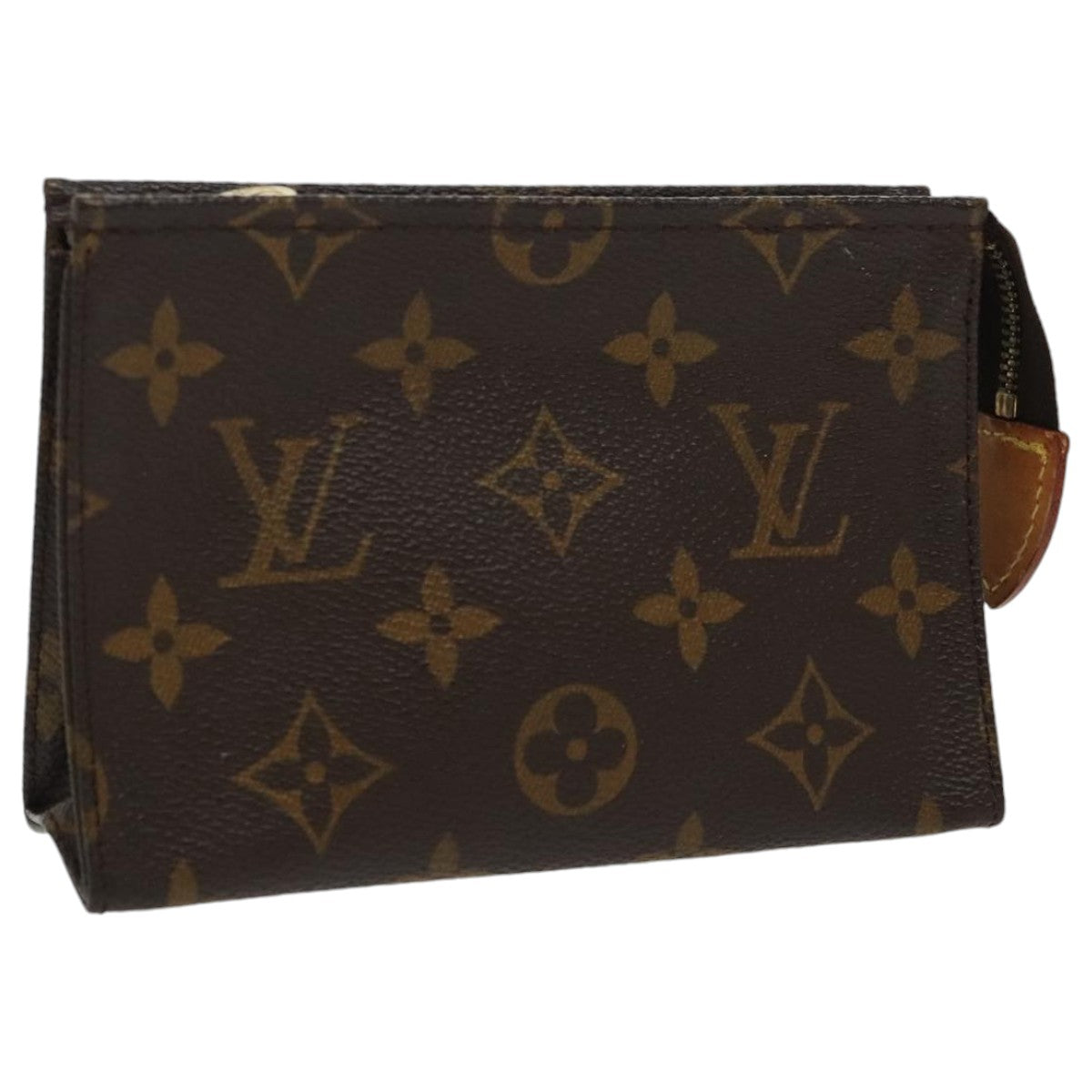 LOUIS VUITTON Monogram Poche Toilette 15 Pouch M47546 LV Auth 97893