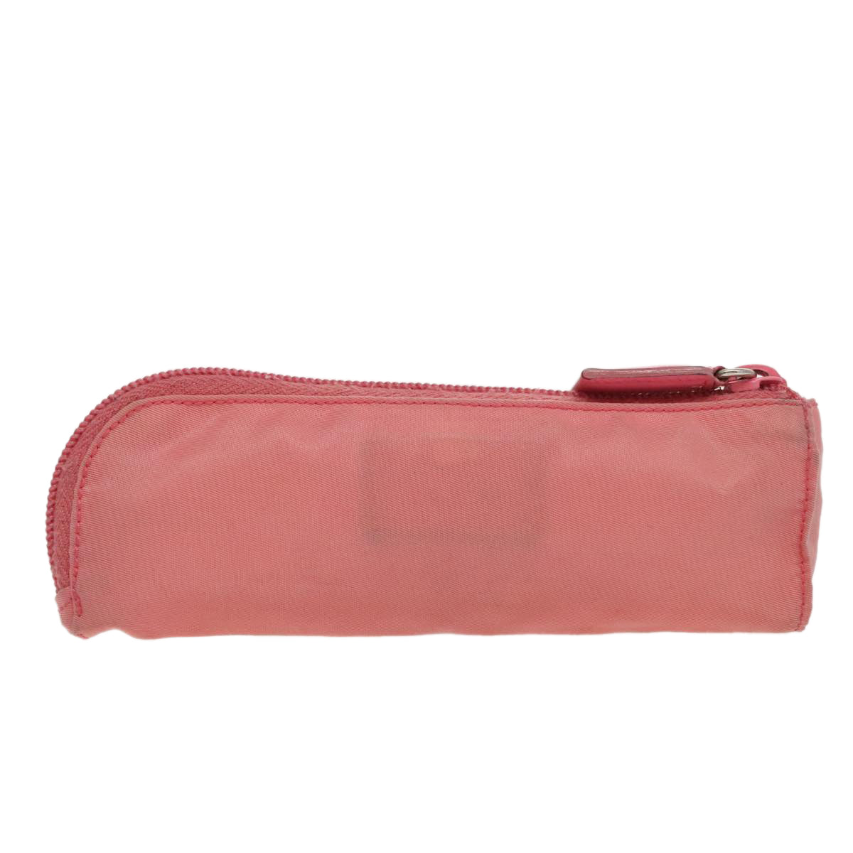 PRADA Pouch Nylon Pink Silver Auth 97898