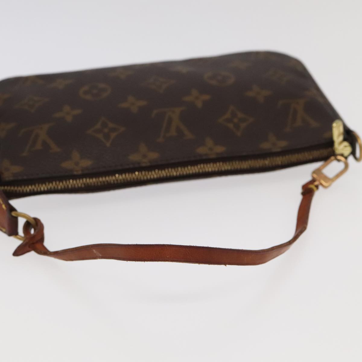 LOUIS VUITTON Monogram Pochette Accessoires Pouch M51980 LV Auth 97925