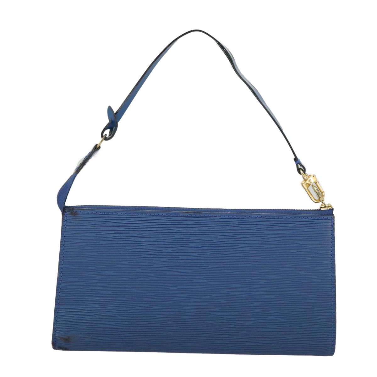 LOUIS VUITTON Epi Pochette Accessoires Pouch Blue M52985 LV Auth 97927