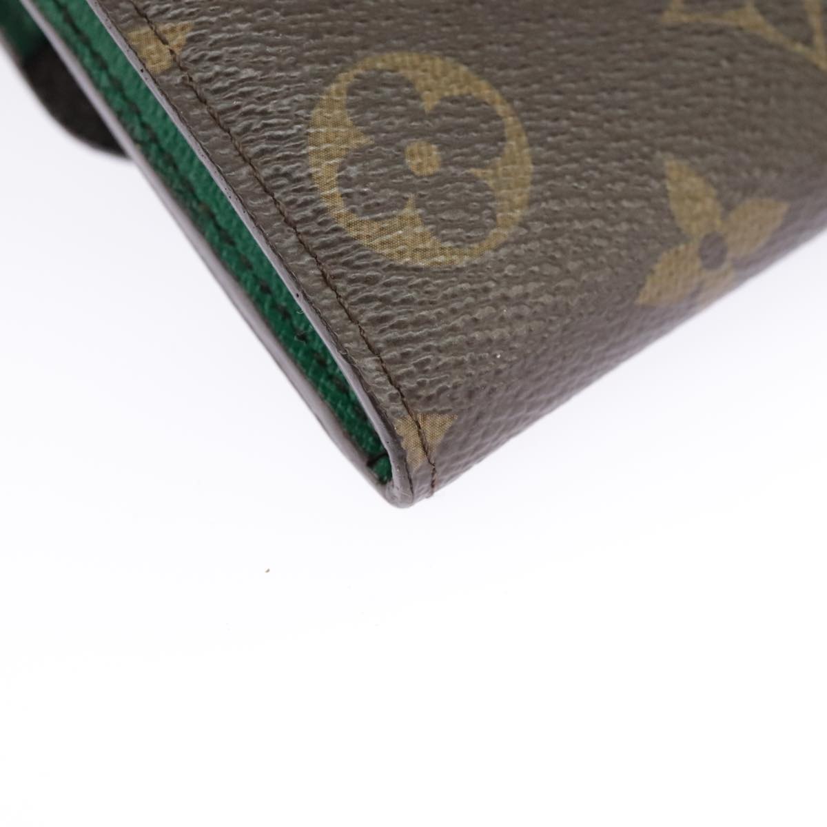 LOUIS VUITTON Monogram Portefeuille Emilie Long Wallet Green M60137 Auth 97933