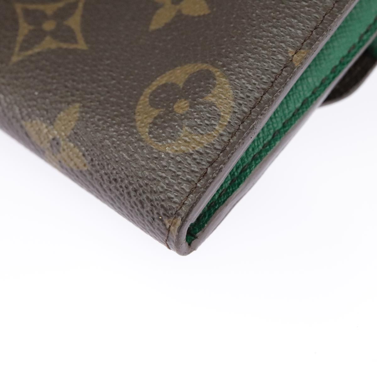 LOUIS VUITTON Monogram Portefeuille Emilie Long Wallet Green M60137 Auth 97933