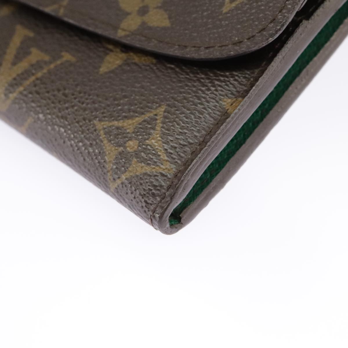 LOUIS VUITTON Monogram Portefeuille Emilie Long Wallet Green M60137 Auth 97933