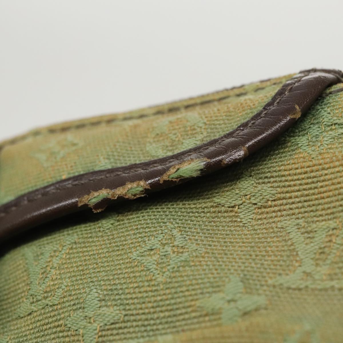 LOUIS VUITTON Monogram Mini Ansophie Pouch Pouch Khaki M92698 LV Auth 97941