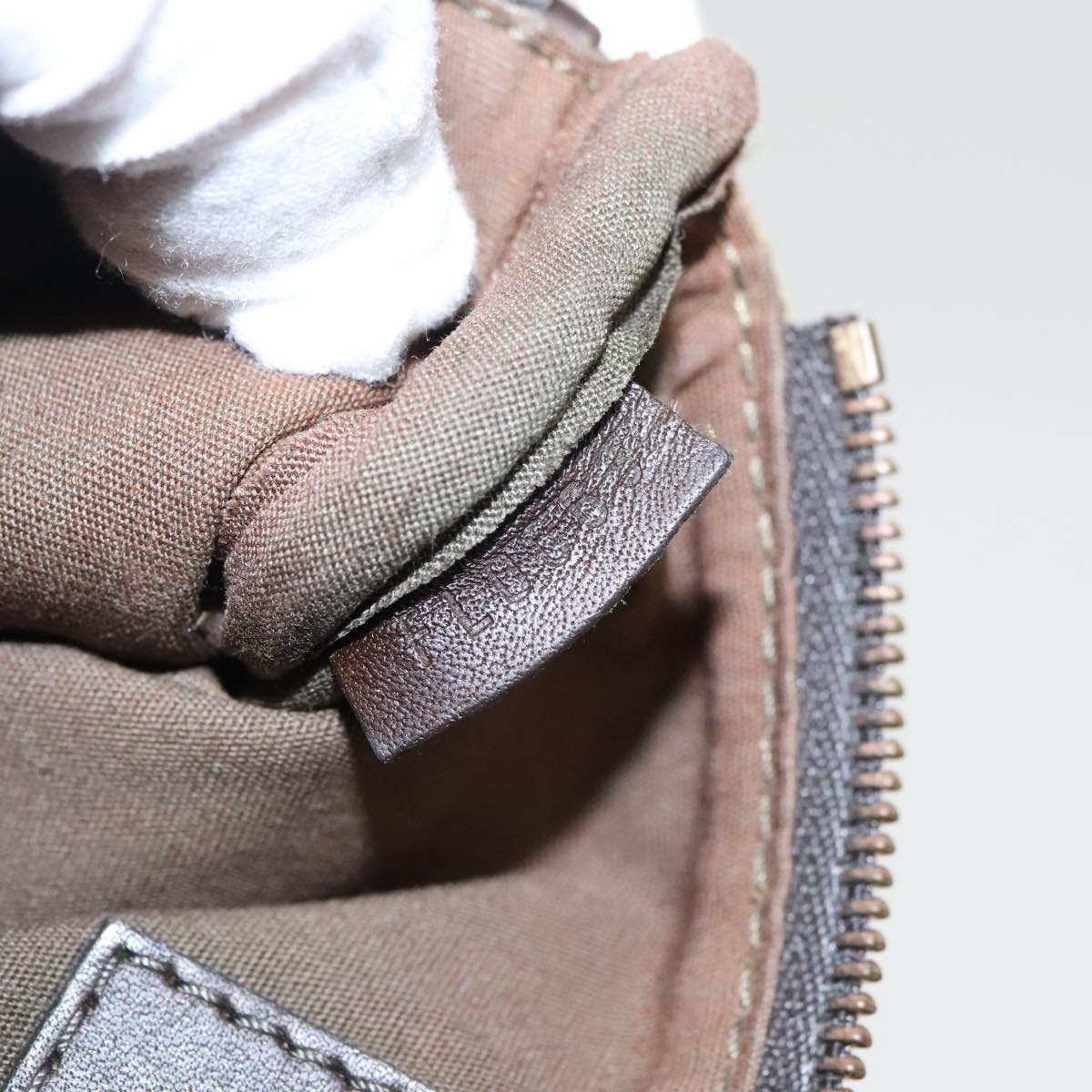 LOUIS VUITTON Monogram Mini Ansophie Pouch Pouch Khaki M92698 LV Auth 97941