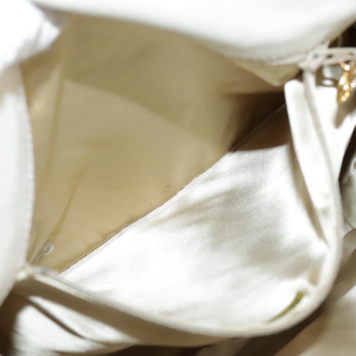 CHANEL Matelasse Big COCO Mark Chain Shoulder Bag Canvas Gray Gold CC Auth 97974