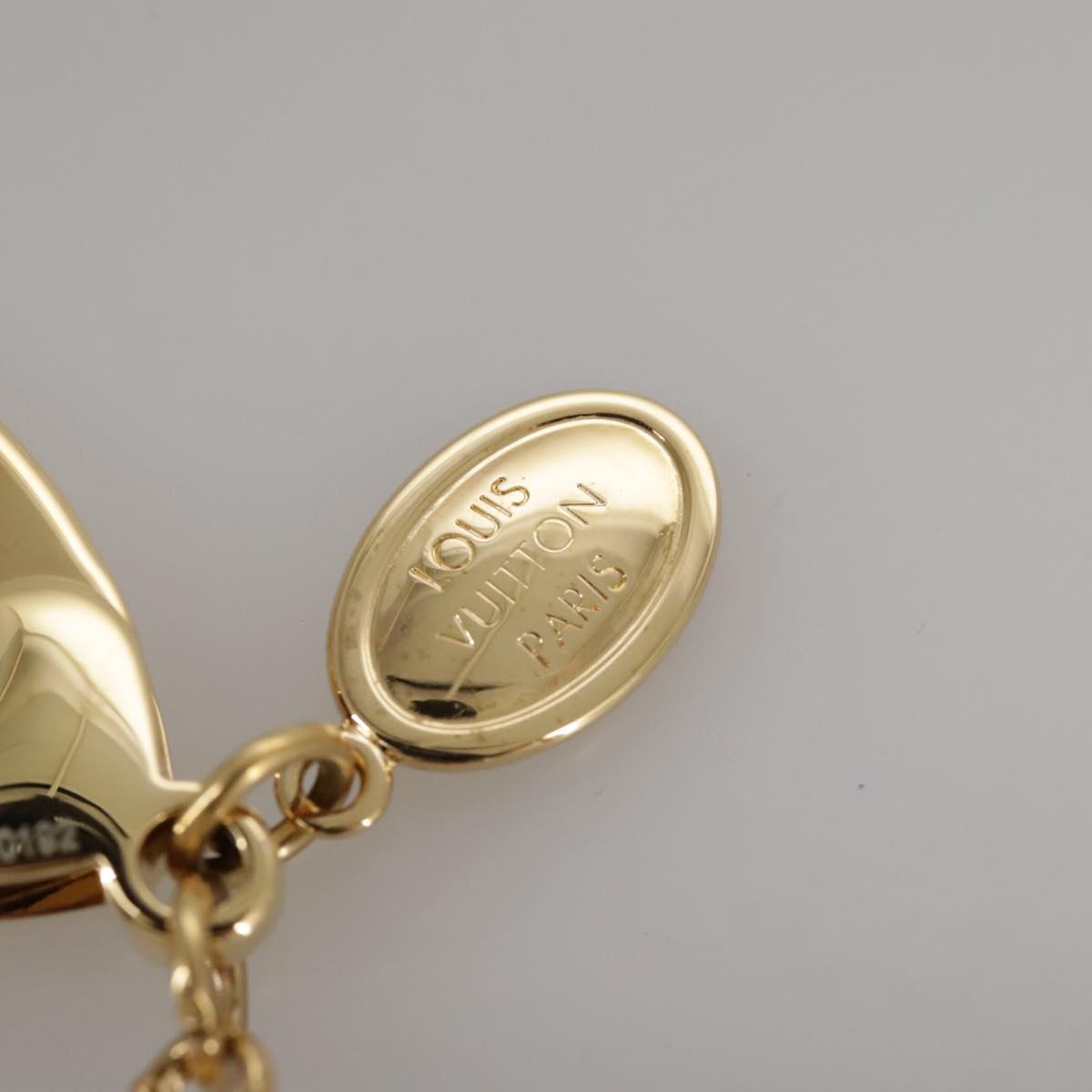LOUIS VUITTON Bijoux Sac Carrousel Charm metal Gold M66782 LV Auth 97979SA