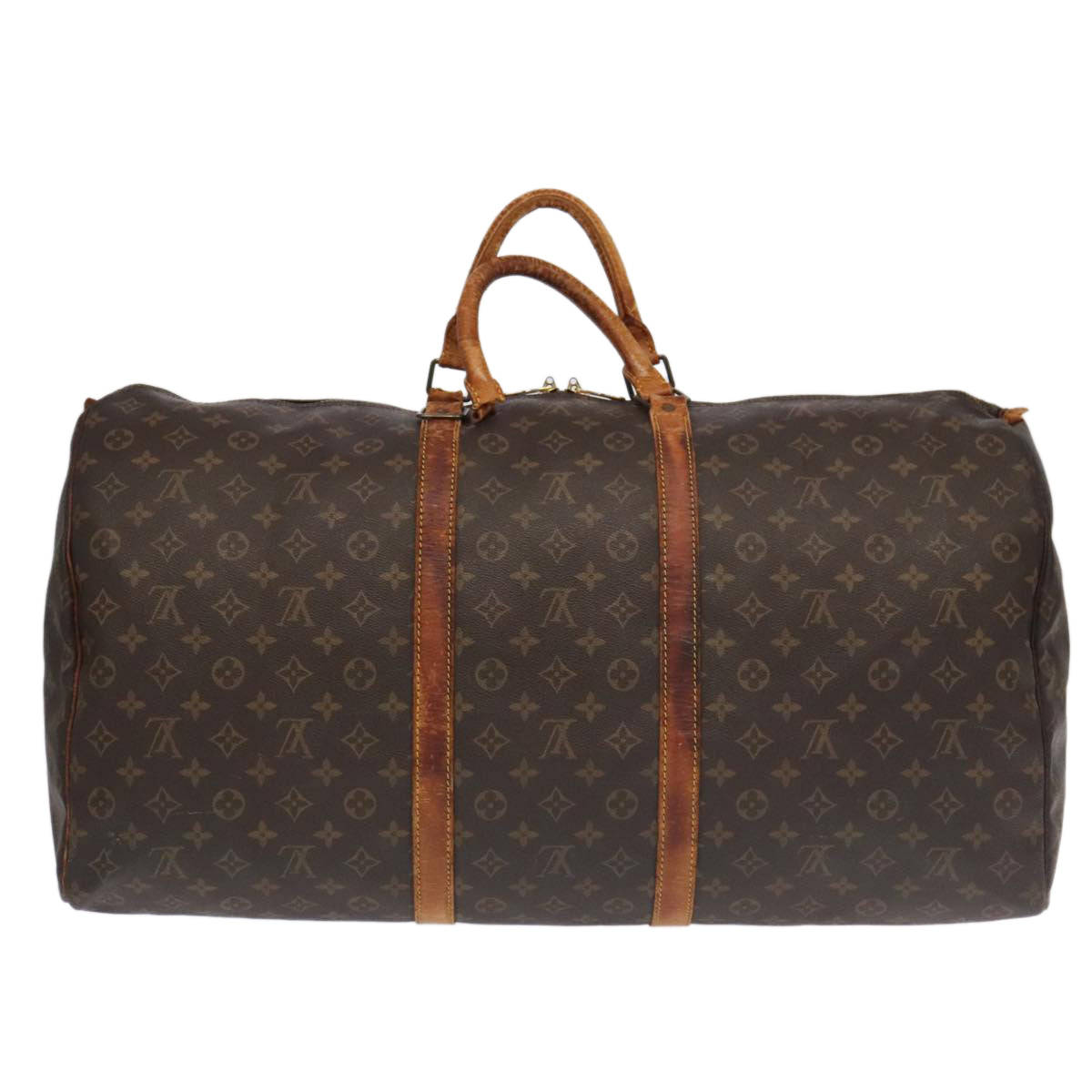 LOUIS VUITTON Monogram Keepall 60 Boston Bag M41422 LV Auth 98008