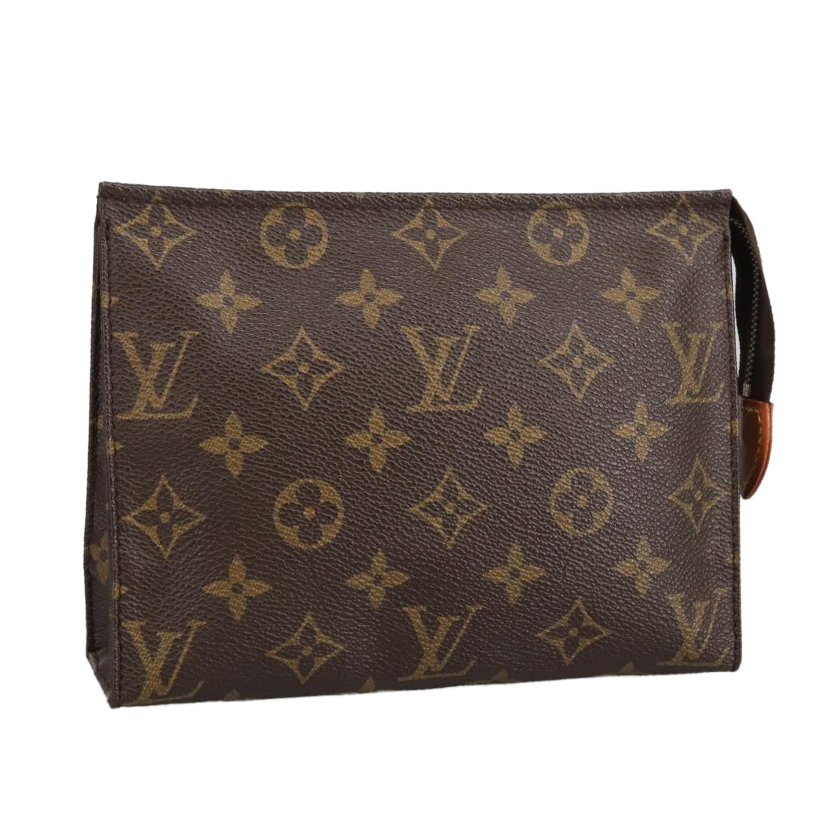 LOUIS VUITTON Monogram Poche Toilette 19 Pouch M47544 LV Auth 98017