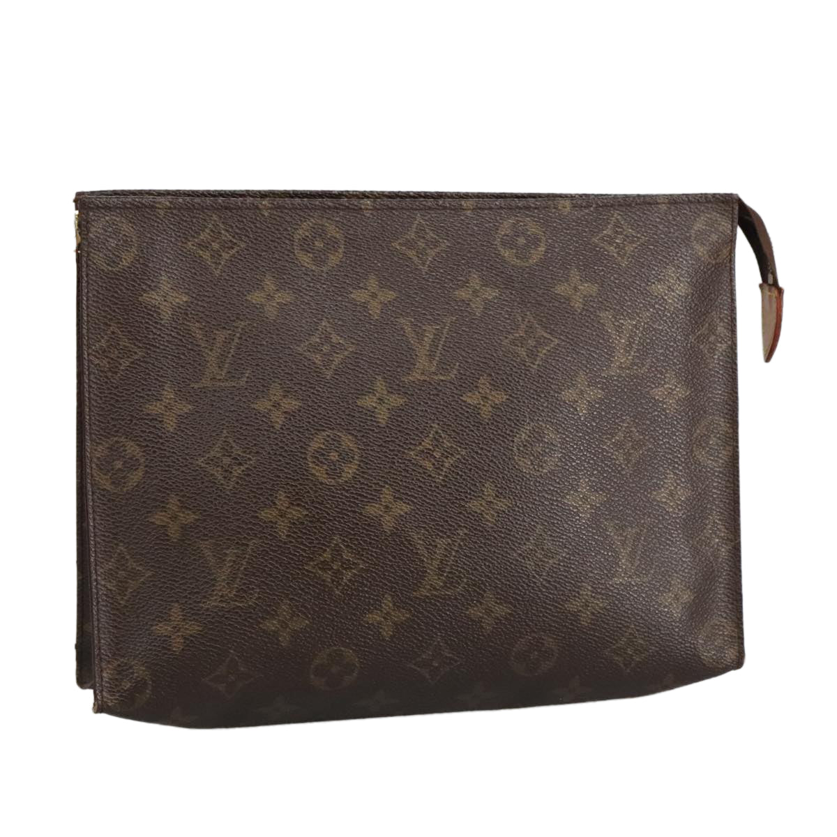 LOUIS VUITTON Monogram Poche Toilette 26 Pouch M47542 LV Auth 98021