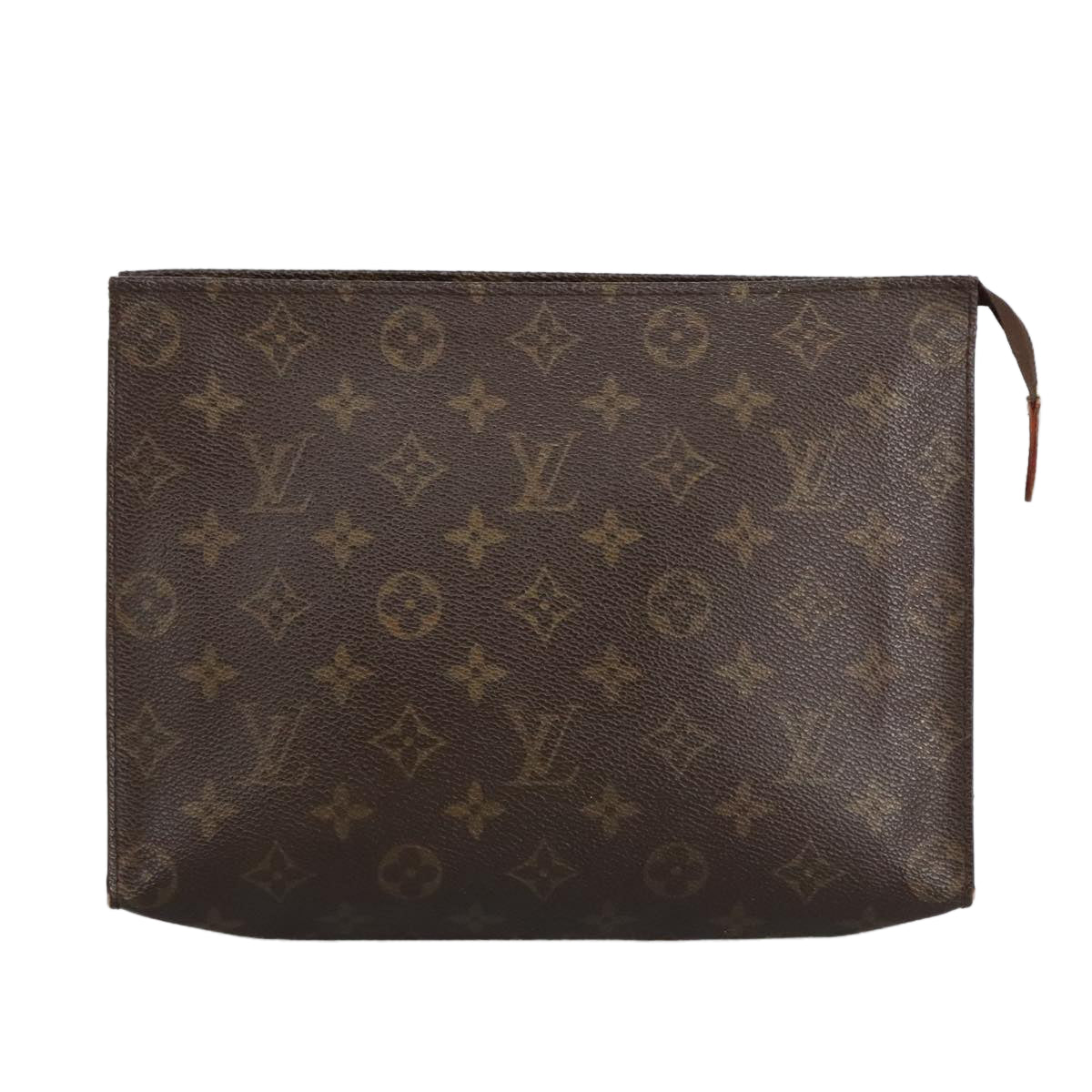 LOUIS VUITTON Monogram Poche Toilette 26 Pouch M47542 LV Auth 98021