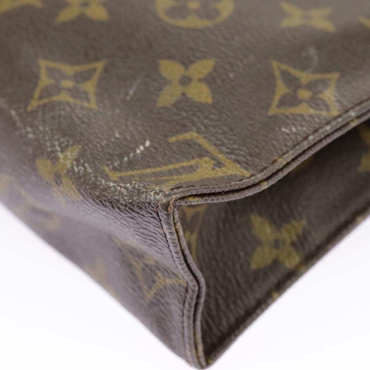 LOUIS VUITTON Monogram Poche Toilette 19 Pouch M47544 LV Auth 98022