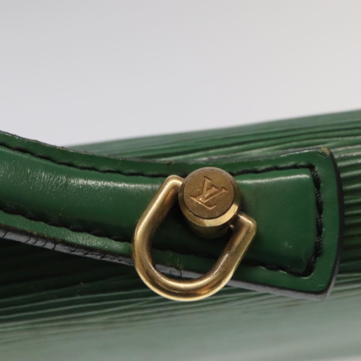 LOUIS VUITTON Epi Porte Documents Bandouliere Briefcase Green M54464 Auth 98045